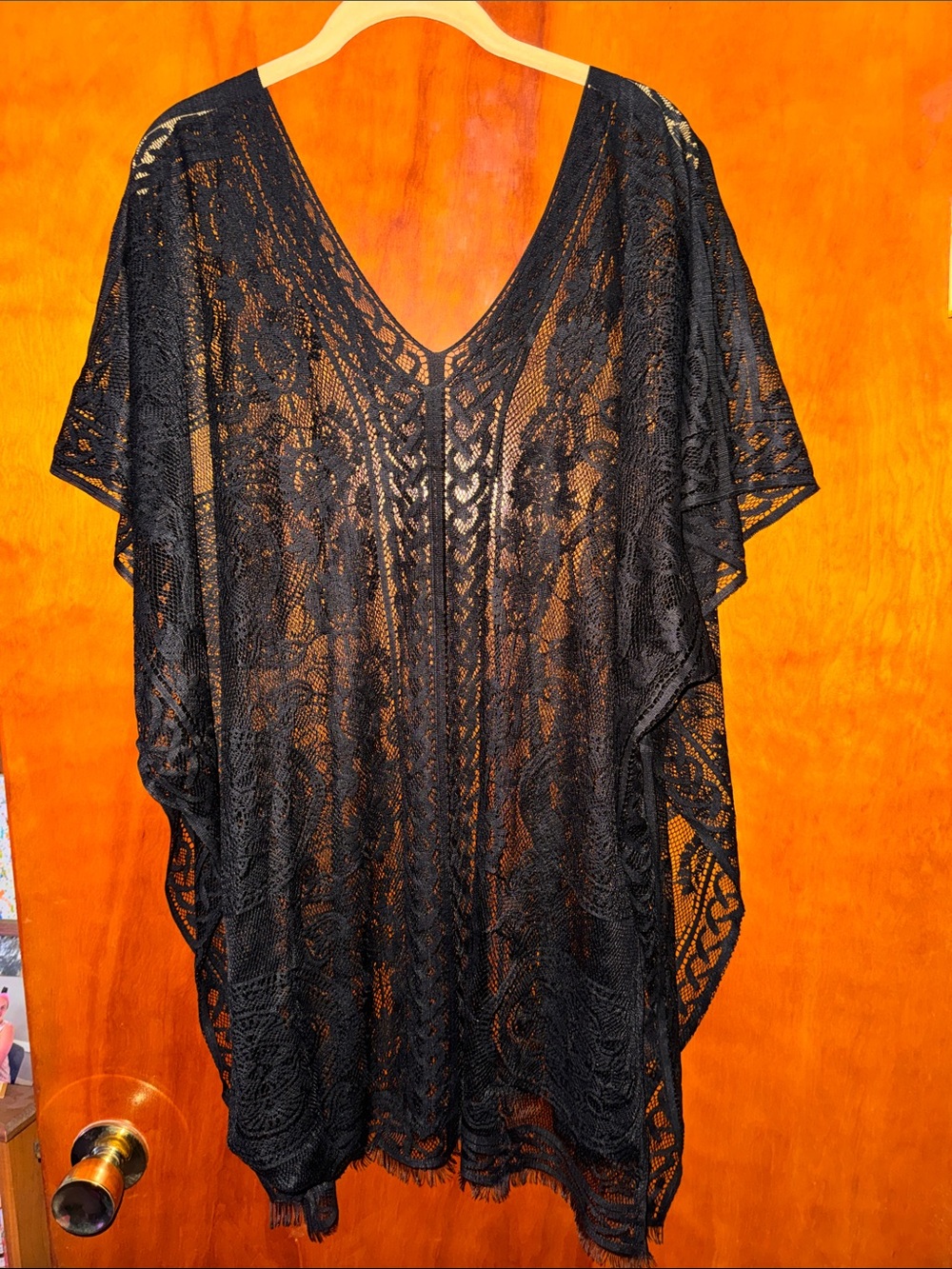 NWOT Amazon Black Lace Swim Coverup